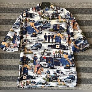 Vintage 90’s Reyn Spooner “America’s Finest” All Over Print Hawaiian Shirt M